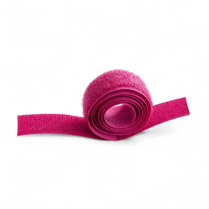 Kardborreband 20mm RosaKomplett kardborreband 20mm – krok och mjukdel, OEKO-TEX rosa