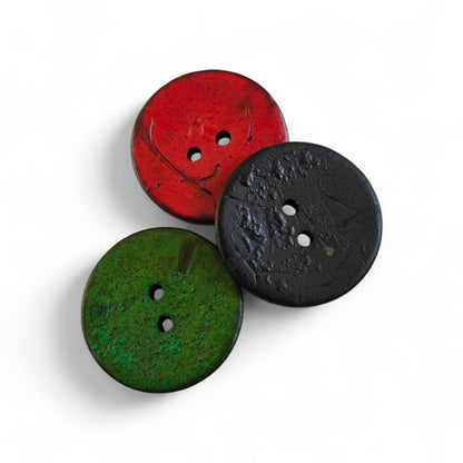 Läderlook knapp 25mm 3-pack🌿