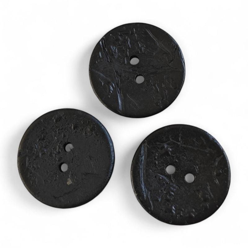 Läderlook knapp 25mm 3-pack🌿