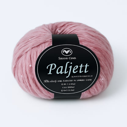 Paljett garn från Svarta Fåret - Glittrigt festgarn 50g