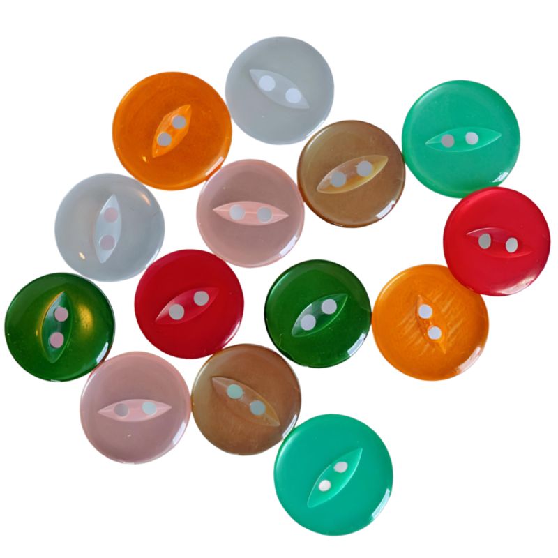 Plastknapp - 15mm -10-pack🌿