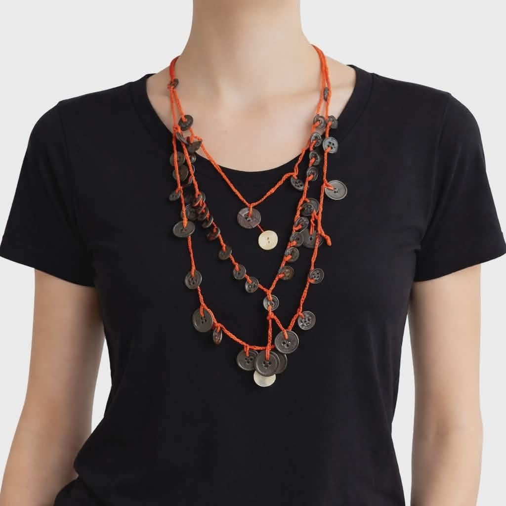 Renava halsband navagarn orange