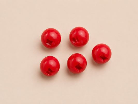 Ruby – Rund undersydd blusknapp 10 mm