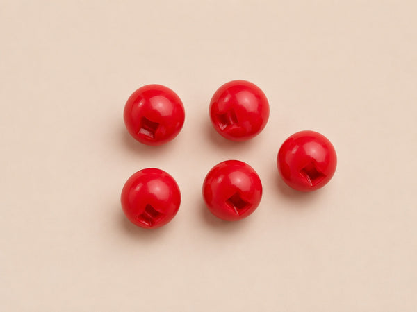 Ruby – Rund undersydd blusknapp 10 mm