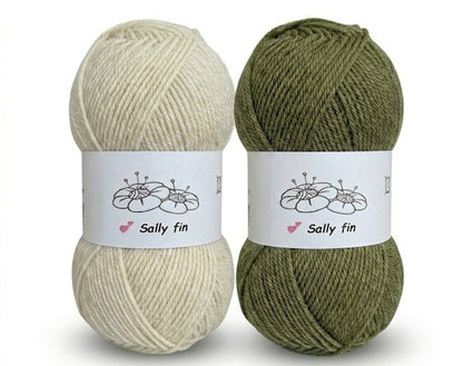 Sally fin Ull Akryl Garn