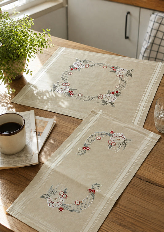 Broderiduk Permin  – Förritad 80x80 cm..
