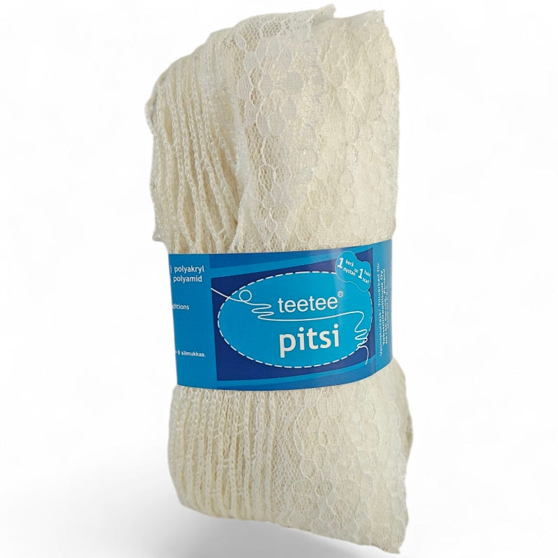 Sjalgarn Spets med Blommor - Effektgarn 100g