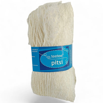 Sjalgarn Spets med Blommor - Effektgarn 100g