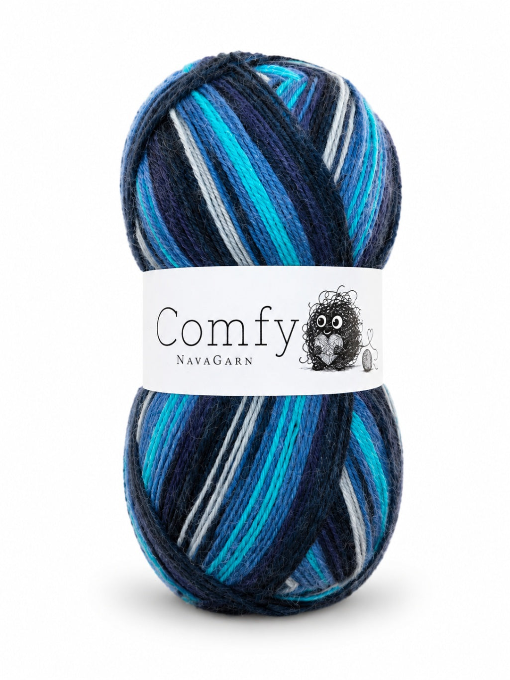 Sockgarn Happy Comfy 75% merinoull 100g 