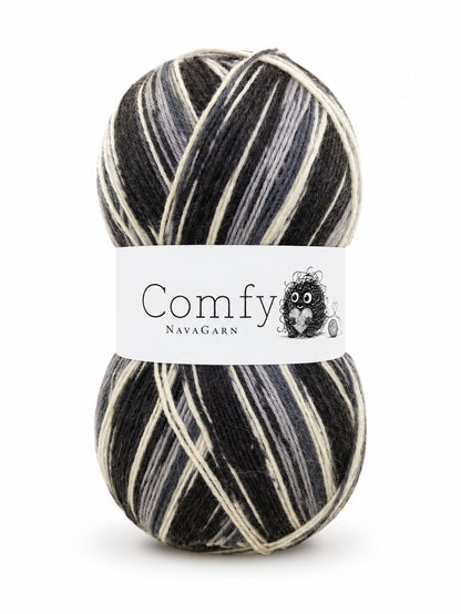 Sockgarn Happy Comfy 75% merinoull 100g 
