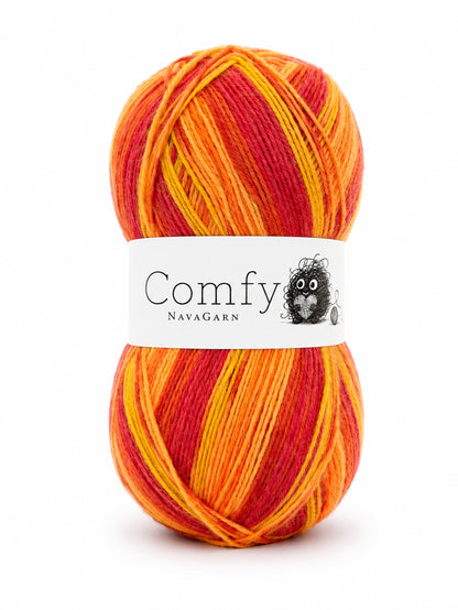 Sockgarn Happy Comfy 75% merinoull 100g 