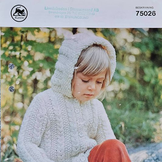 Vintage Stickmönster 75026 Marks&Katten 1970-tal - Retro Original Barnkläder