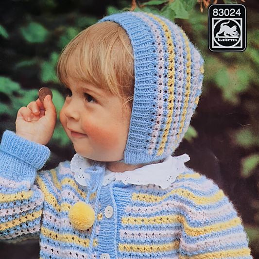 Vintage Stickmönster 83024 Marks&Katten 1980-tal - Retro Original Barnkläder