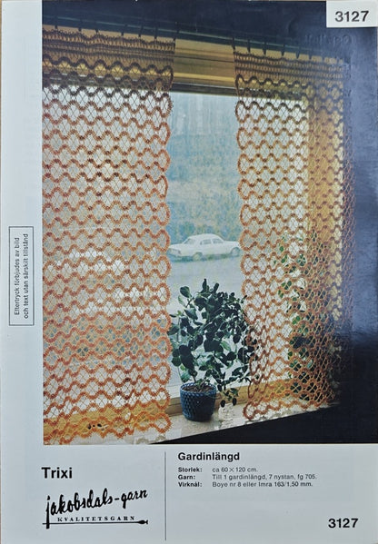 Vintage virkmönster – Gardin | JD 3127| 
