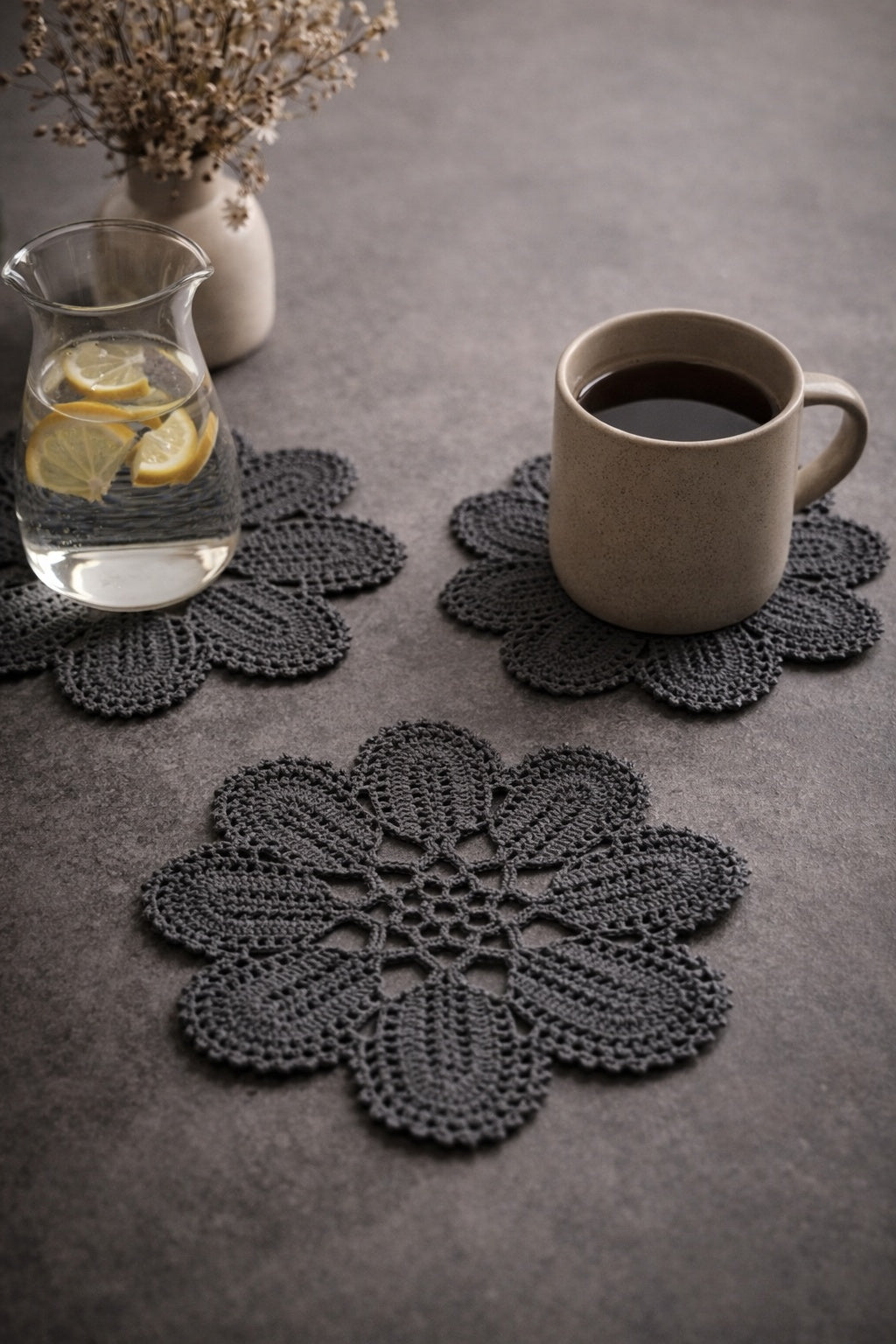 Vintage virkmönster – Underlägg och duk| Sjuntorp 204 