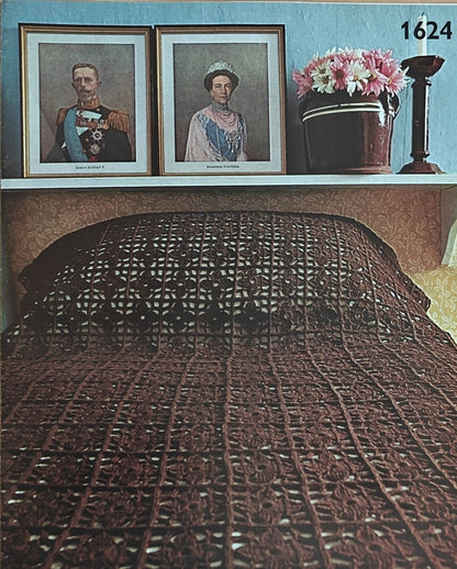 Vintage virkmönster – Överkast | Brunners 1624| Original mönster