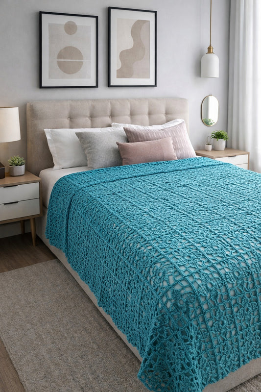 Vintage virkmönster – Överkast | Brunners 1624|