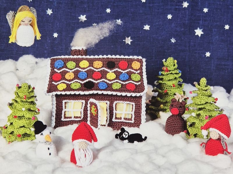 Pepparkakshus - Virkmönster pdf