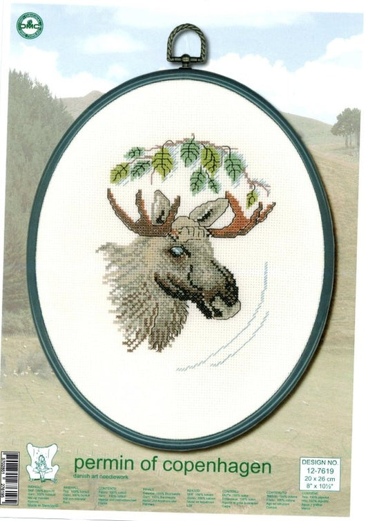 Älgmotiv 12 - 7619 - NavaGarn