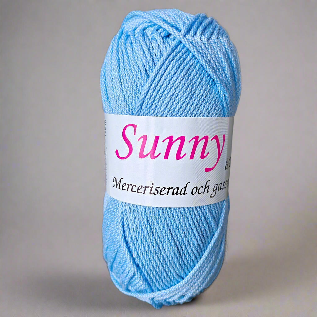 Sunny 100g - Merceriserat och Gasserat Bomullsgarn