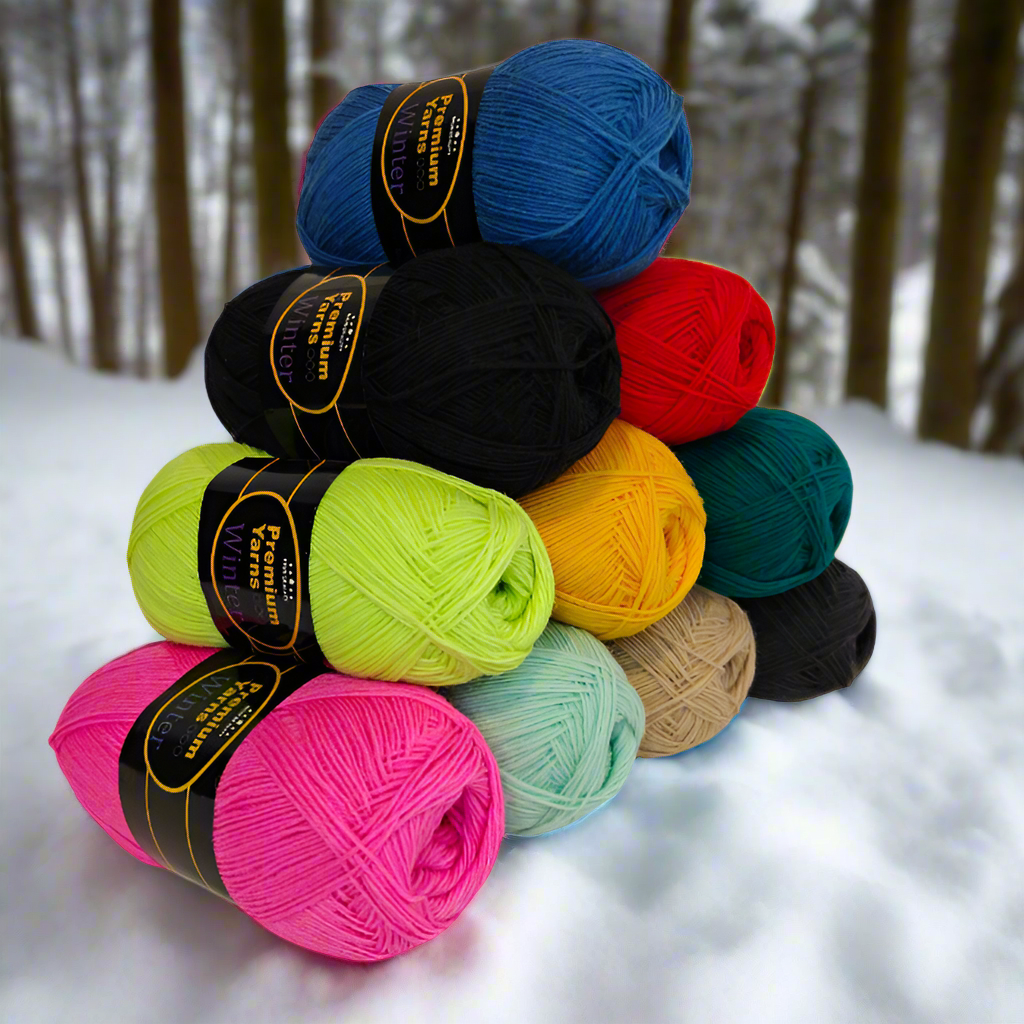 Winter - Enastående Fint Sockgarn