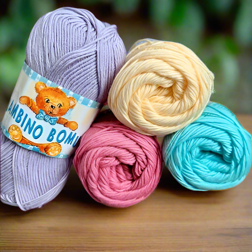 Bambino Bomullsgarn 8/4 - Mjukt Bomullsgarn