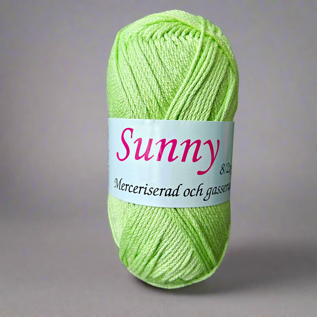 Sunny 100g - Merceriserat och Gasserat Bomullsgarn