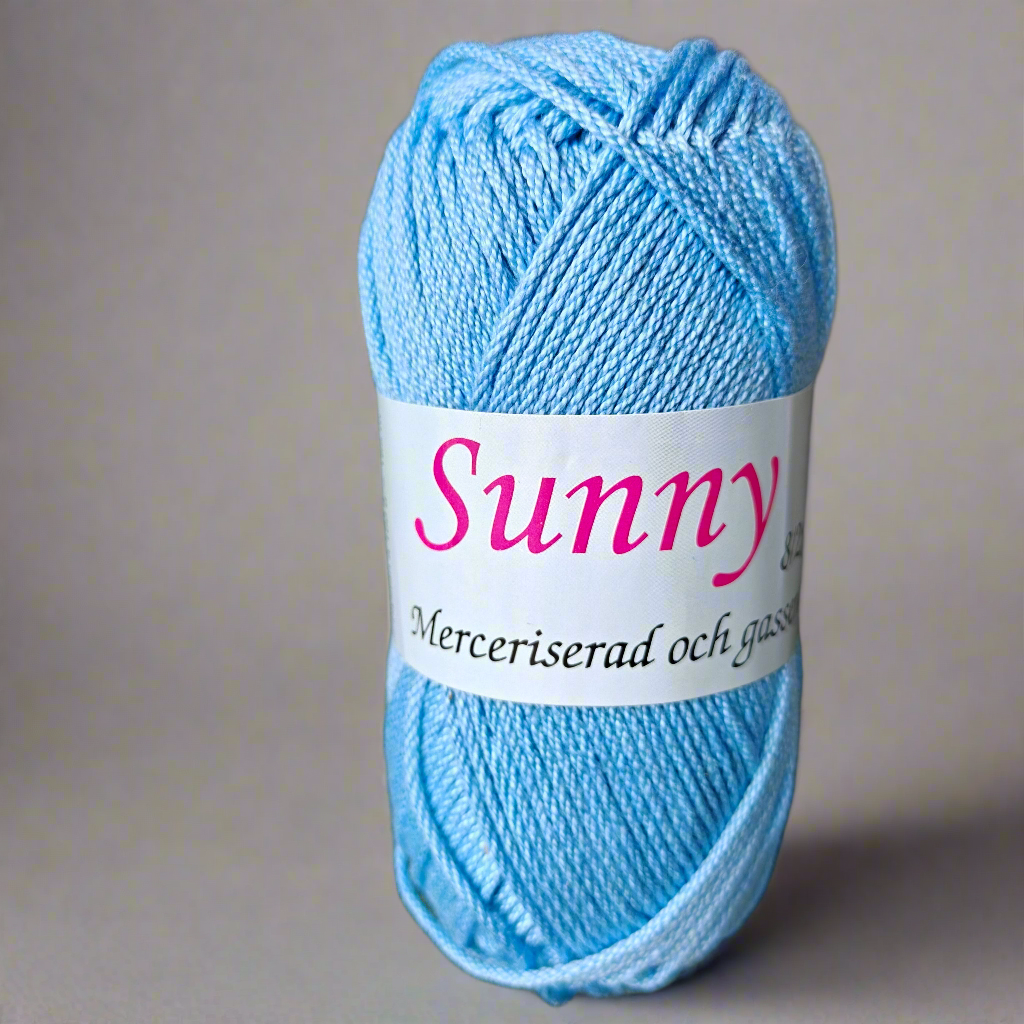 Sunny 100g - Merceriserat och Gasserat Bomullsgarn