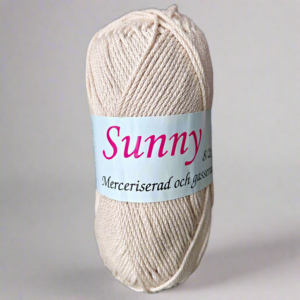Sunny 100g - Merceriserat och Gasserat Bomullsgarn
