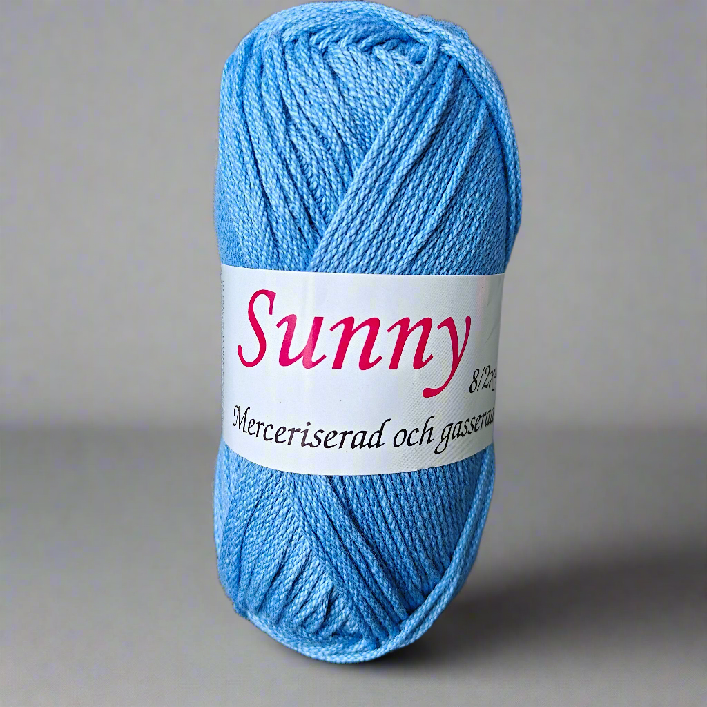 Sunny 100g - Merceriserat och Gasserat Bomullsgarn