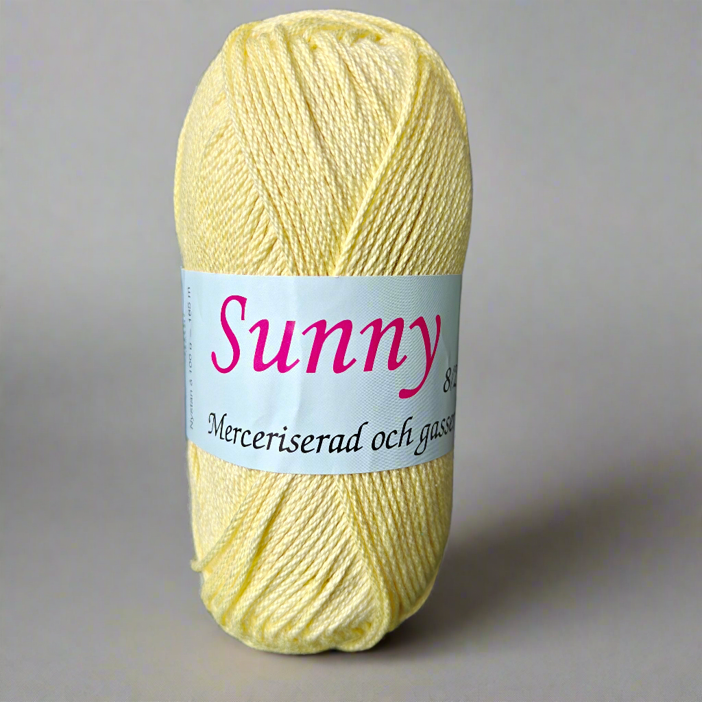 Sunny 100g - Merceriserat och Gasserat Bomullsgarn