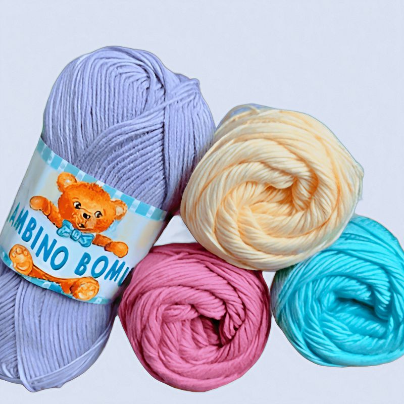 Bambino Bomullsgarn 8/4 - Mjukt Bomullsgarn - NavaGarn