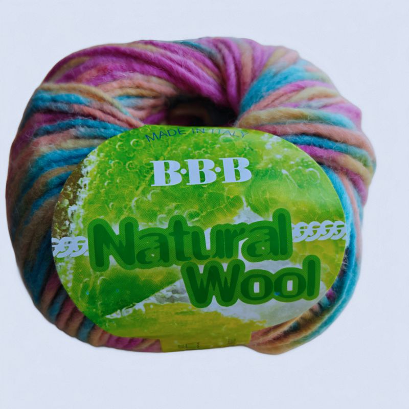 BBB Natural Wool – Flerfärgat garn från Italien - NavaGarn