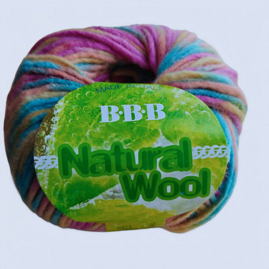 BBB Natural Wool – Flerfärgat garn från Italien - NavaGarn
