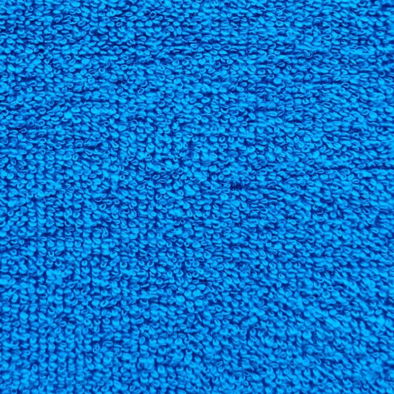 Blå Frotté - Mjukt Bomullstyg för Badkläder & Hantverk - NavaGarn