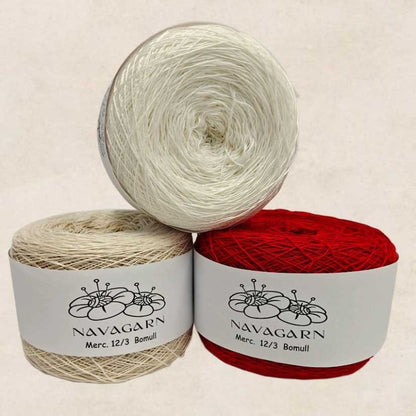 Bomullsgarn 12/3 - Ekologiskt Merceriserat Bomullsgarn - NavaGarn