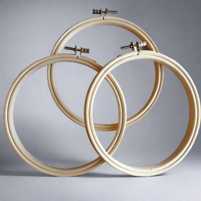 Broderibåge i bambu 15cm - NavaGarn