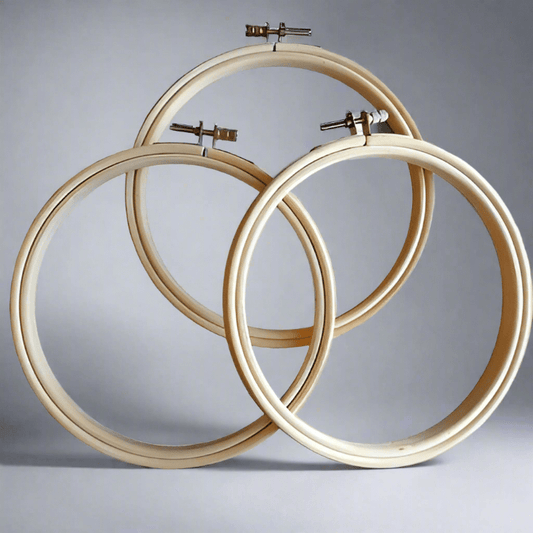 Broderibåge i bambu 15cm - NavaGarn