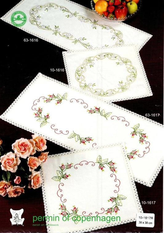 🎨 Broderiduk Permin 10 - 1617 - Lin/Bomull 38x38cm Förritad - NavaGarn