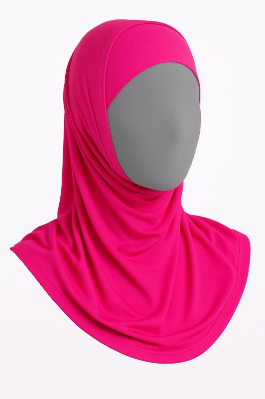 Cerise Hijab i 100% Bomull – Slitstark & Bekväm 🌿 - NavaGarn