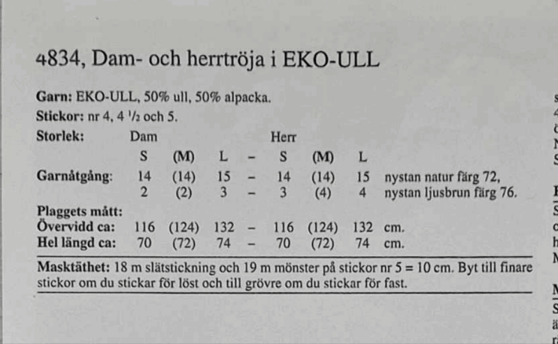 Dam och Herrtröja - NavaGarn