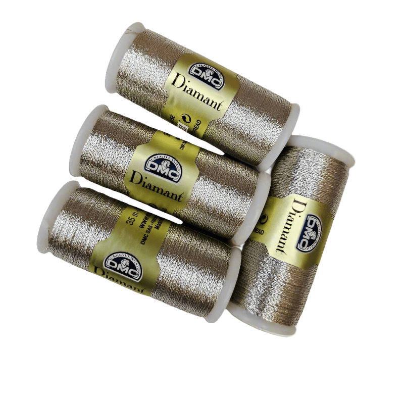 ✨ DMC Diamant Silvertråd - Metallisk Broderitråd - NavaGarn