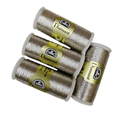 ✨ DMC Diamant Silvertråd - Metallisk Broderitråd - NavaGarn