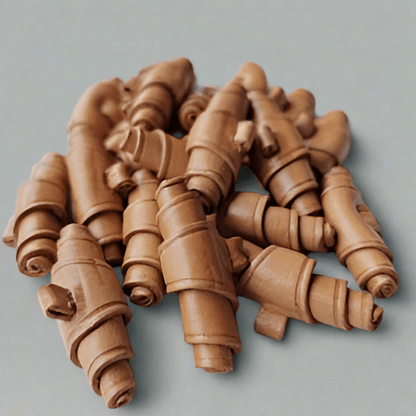 Duffelknapp Läder Undersydd 44mm - Premium Läderknapp - NavaGarn