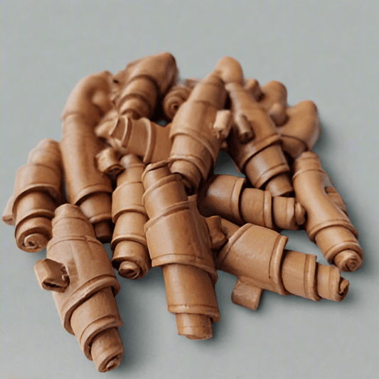 Duffelknapp Läder Undersydd 44mm - Premium Läderknapp - NavaGarn