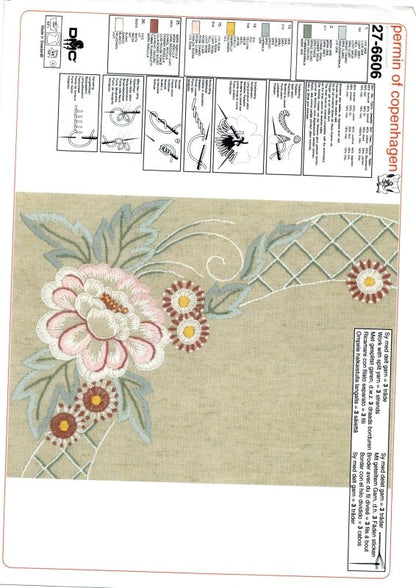 🌾 Duk i Lin Permin 27 - 6606 - Bomull/Lin/Viskos 80x80cm - NavaGarn