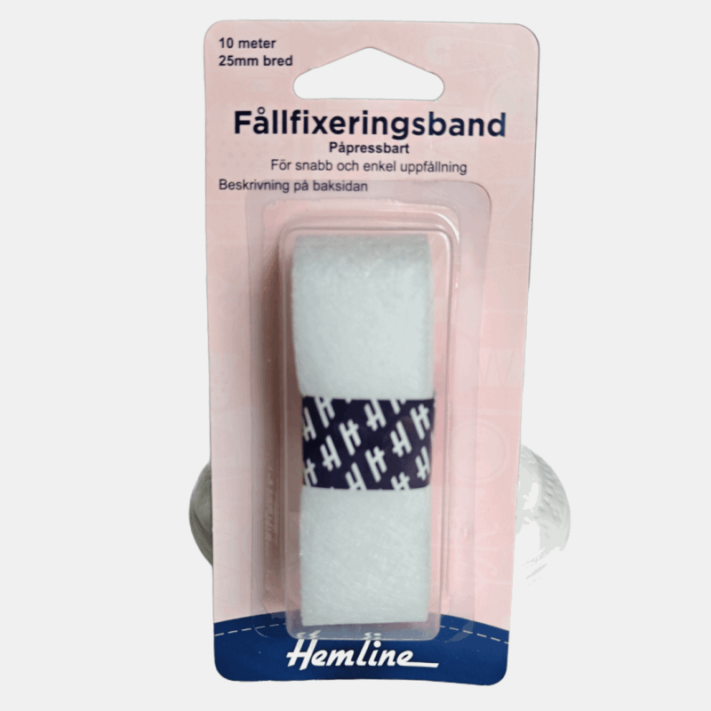 Fållfixeringsband Hemline 25mm x 10m - Strykbart Band för Fållar - NavaGarn