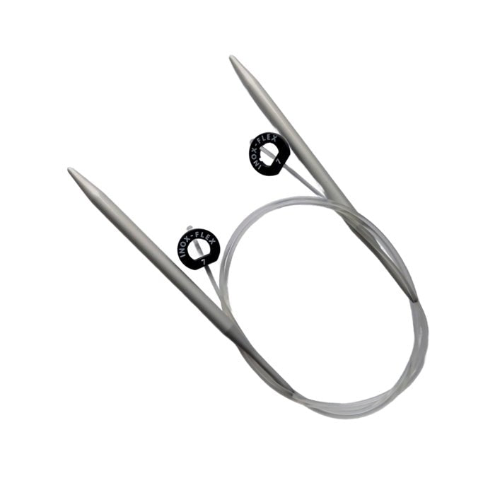 Inox Flex - sticka - Ergonomiska Stickor för Bekvämt Stickning 60cm - NavaGarn