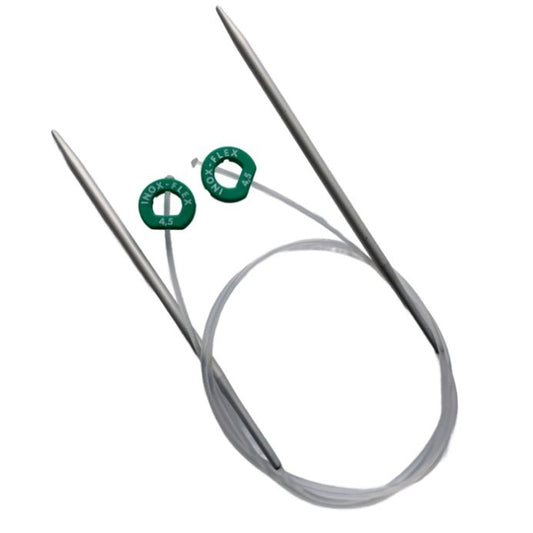 Inox Flex - sticka - Ergonomiska Stickor för Bekvämt Stickning 60cm - NavaGarn