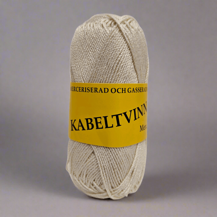 Kabeltvinnad 12/6 - Merceriserad Bomull 50g - NavaGarn Cablè